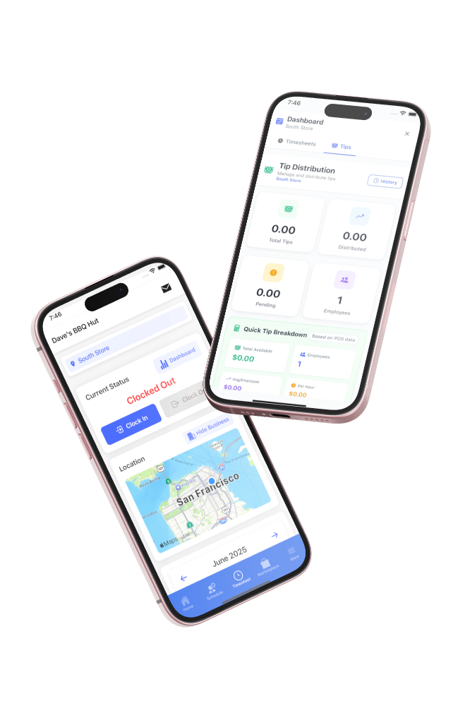 Timesheet Management interface